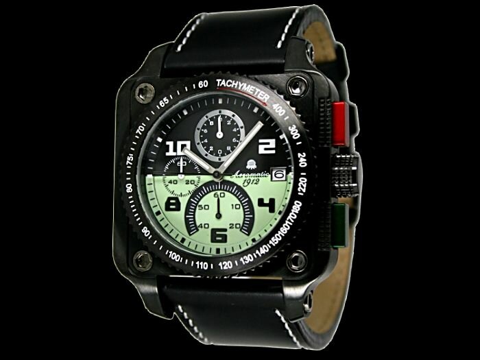 German Military Herren Chronograph by Aeromatic 1912